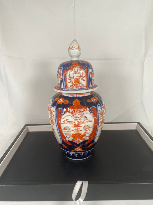 Tarro de jengibre japonés Imari del siglo XIX