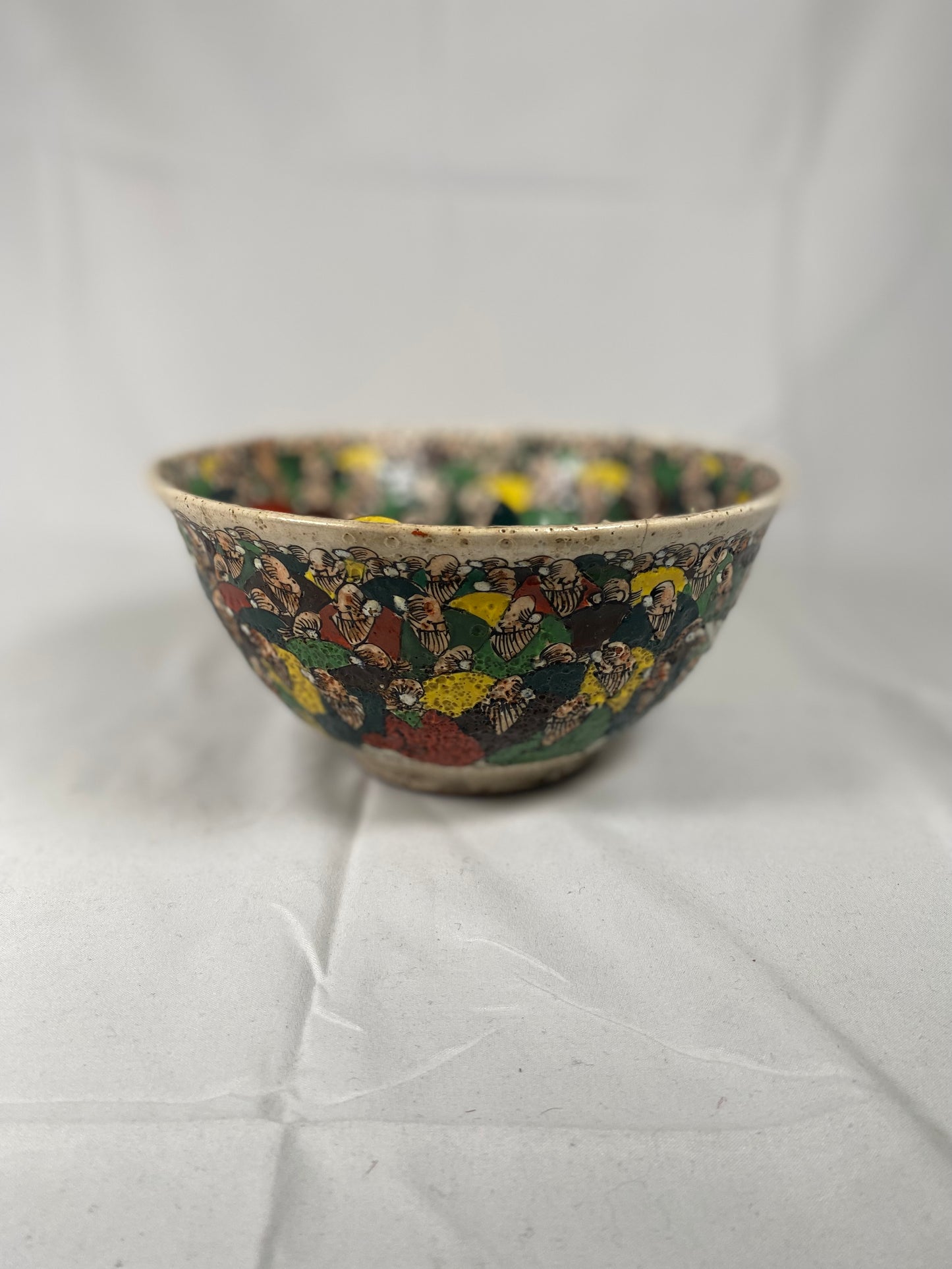 Early to mid 20th century Moriage enamelled earthenware bowl