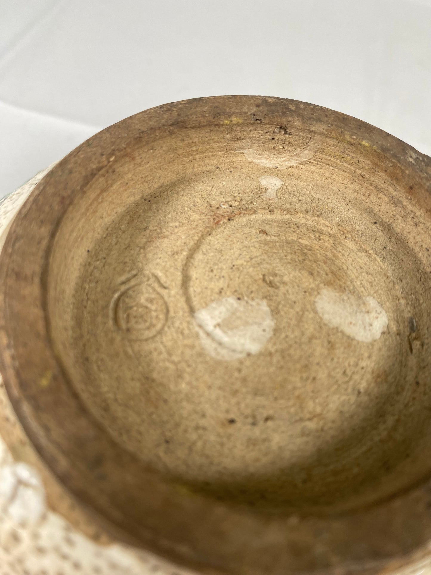 Early to mid 20th century Moriage enamelled earthenware bowl