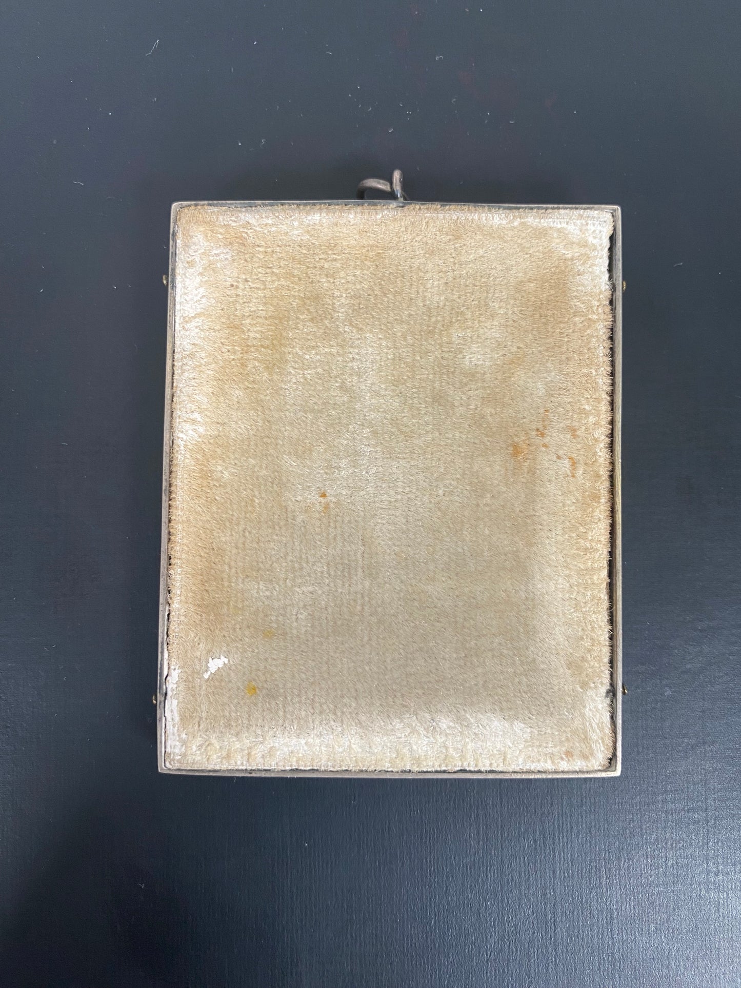 Watercolour Miniature by Bertha Fowle circa 1945, Sterling Silver Frame