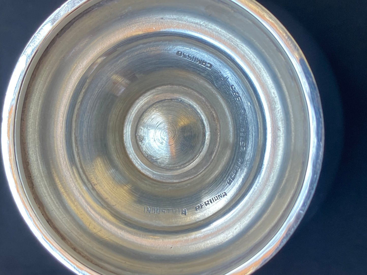 Azucarero y jarro para crema con tapa de plata esterlina peruana Camusso Art Decó