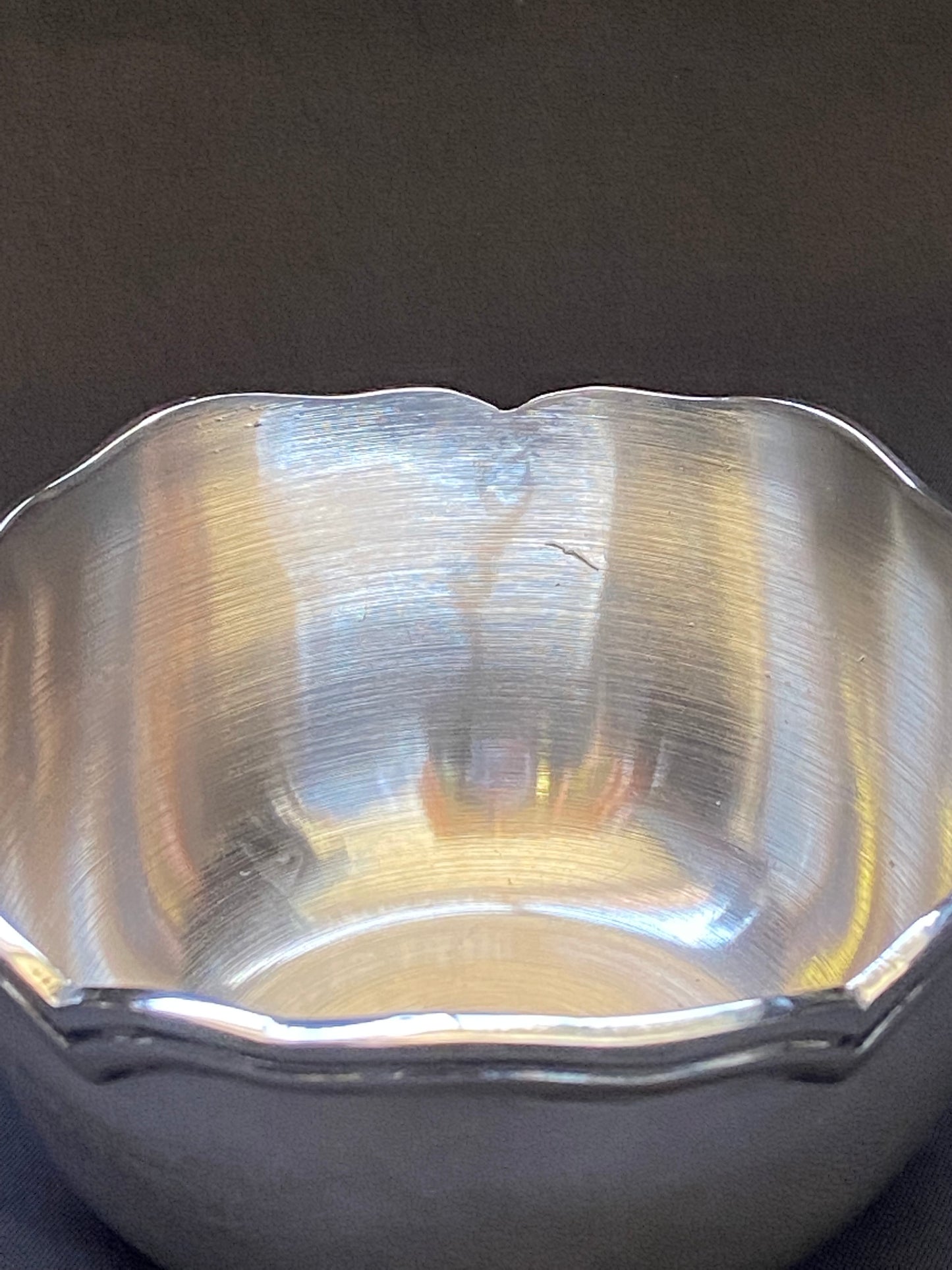 Azucarero peruano Art Déco Camusso de plata de ley