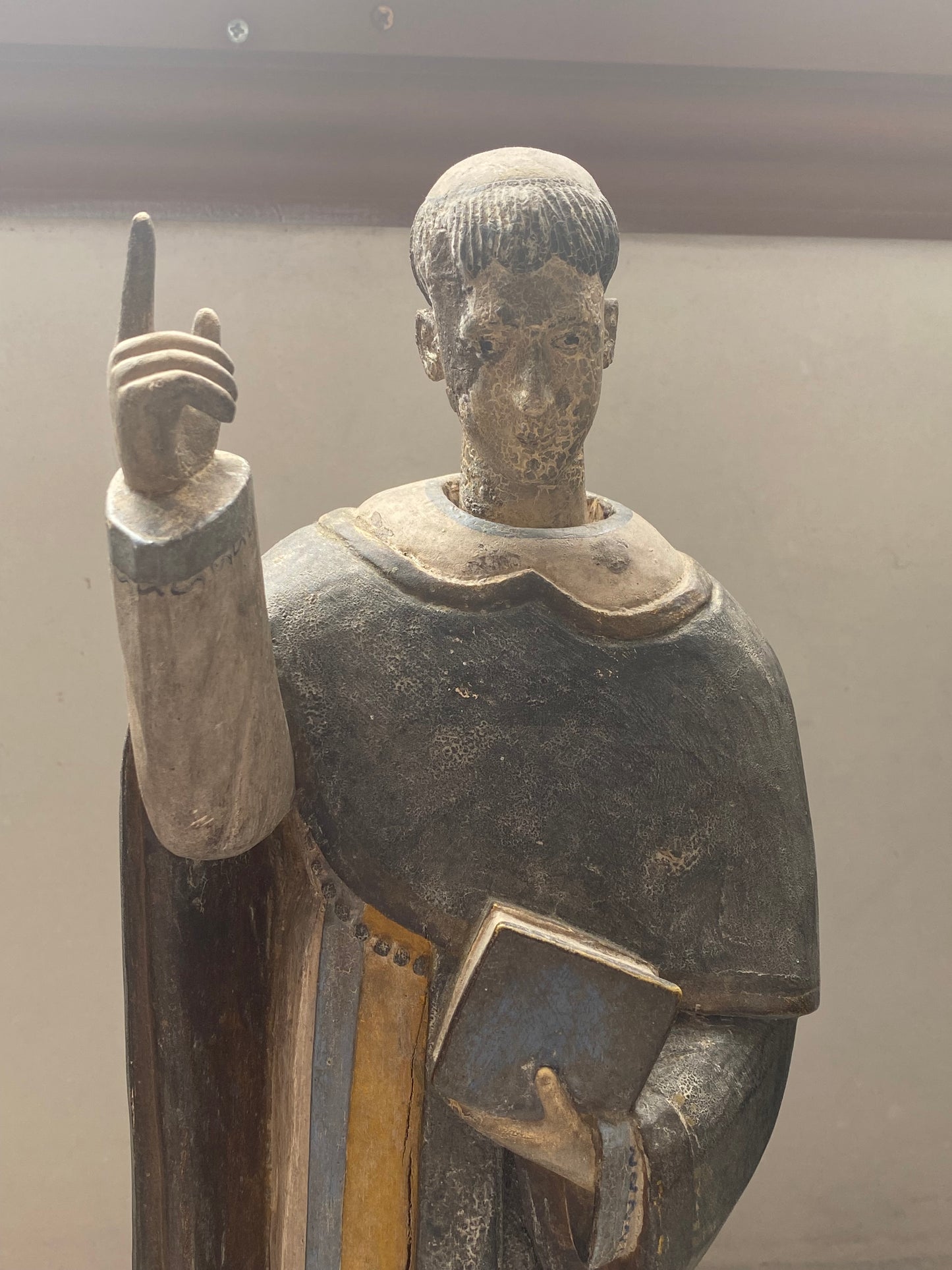 Large Late 18th to Mid 19th Century Spanish Colonial Santo Statue of Saint Vincent