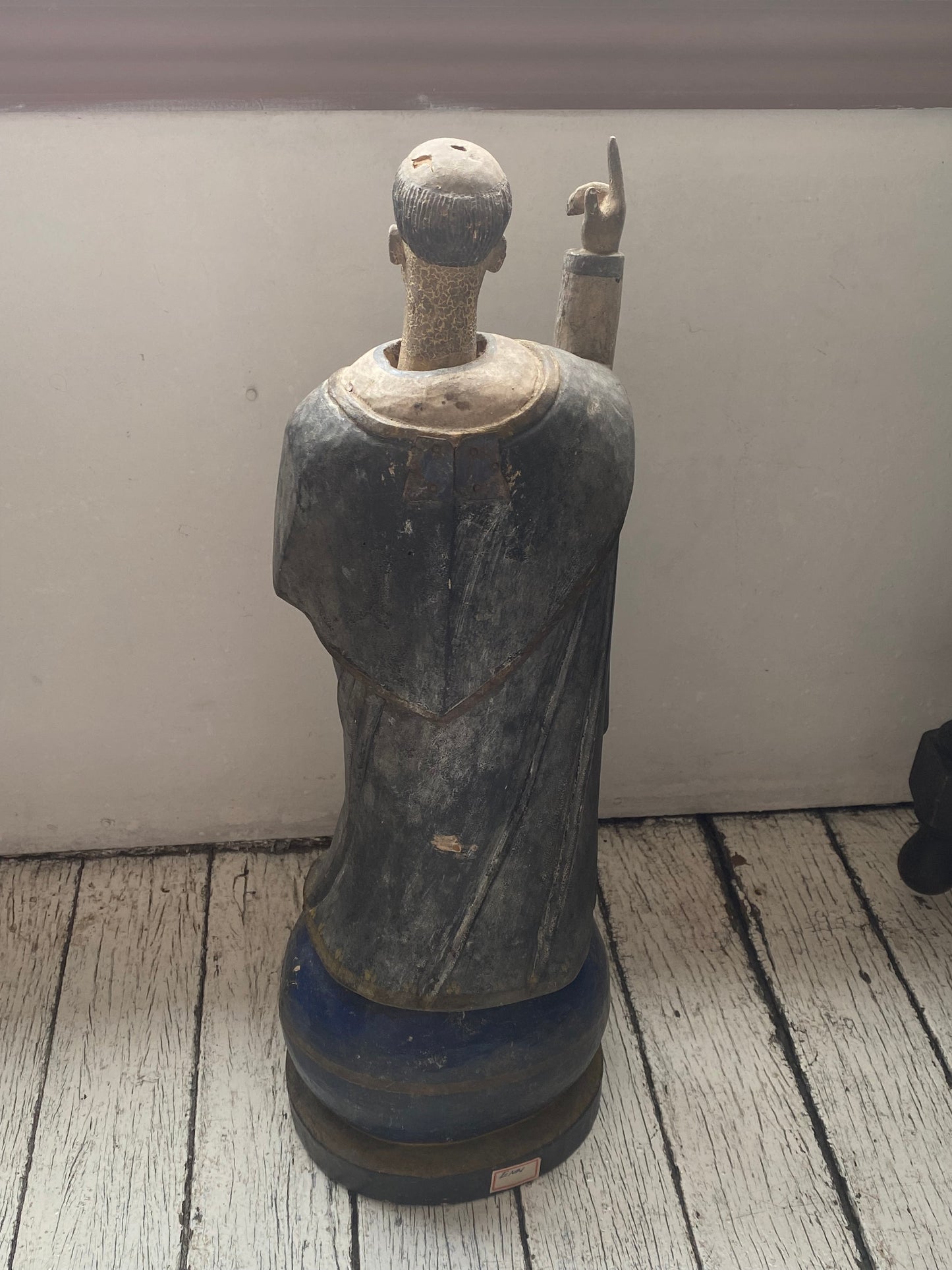 Large Late 18th to Mid 19th Century Spanish Colonial Santo Statue of Saint Vincent