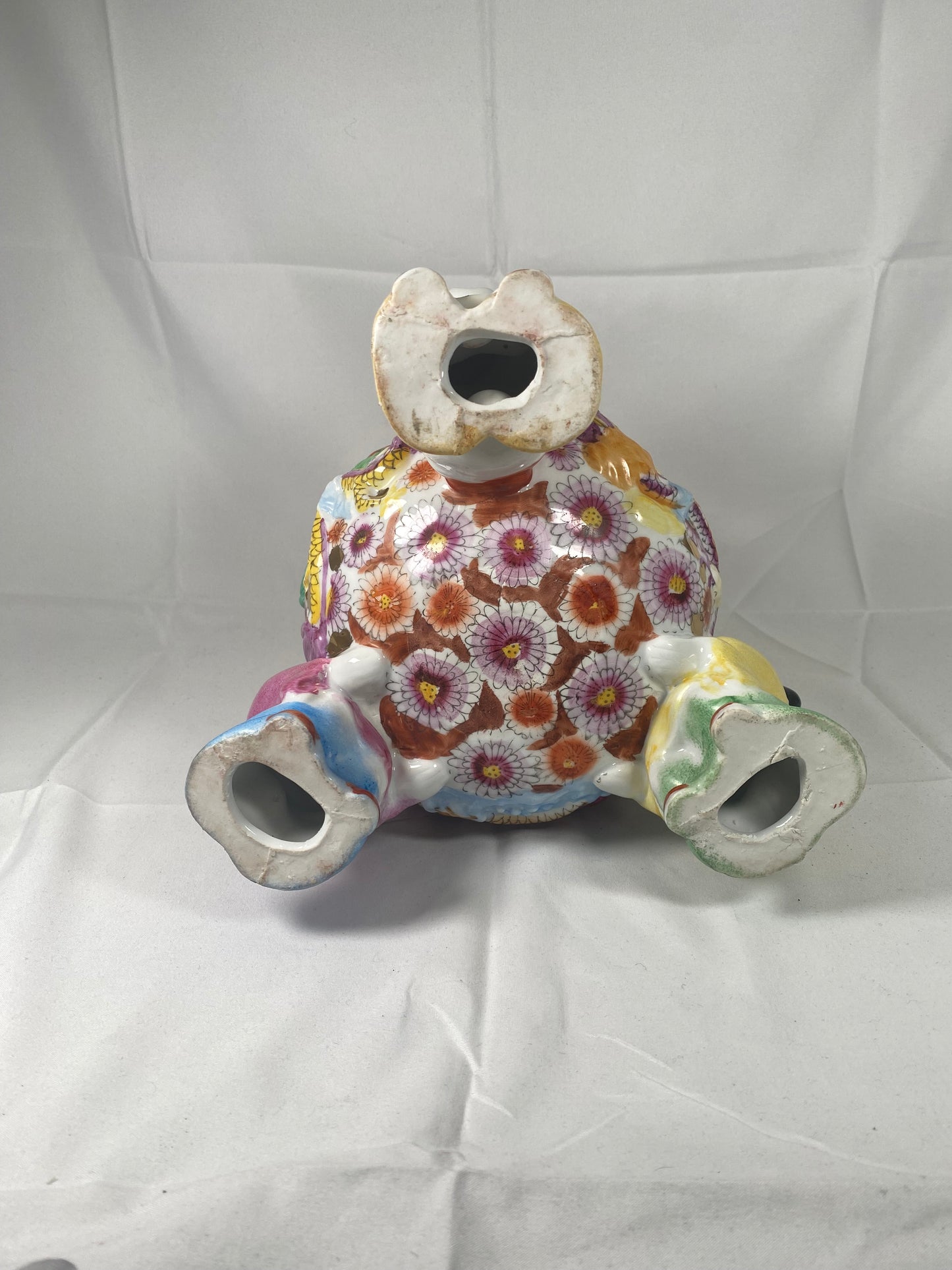 Midcentury fencai 'Children At Play" figural Chinese vase