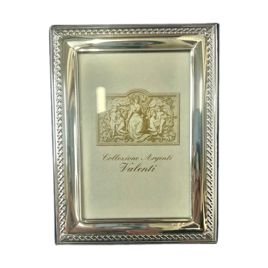 Vintage Italian sterling silver photo frame by Valenti