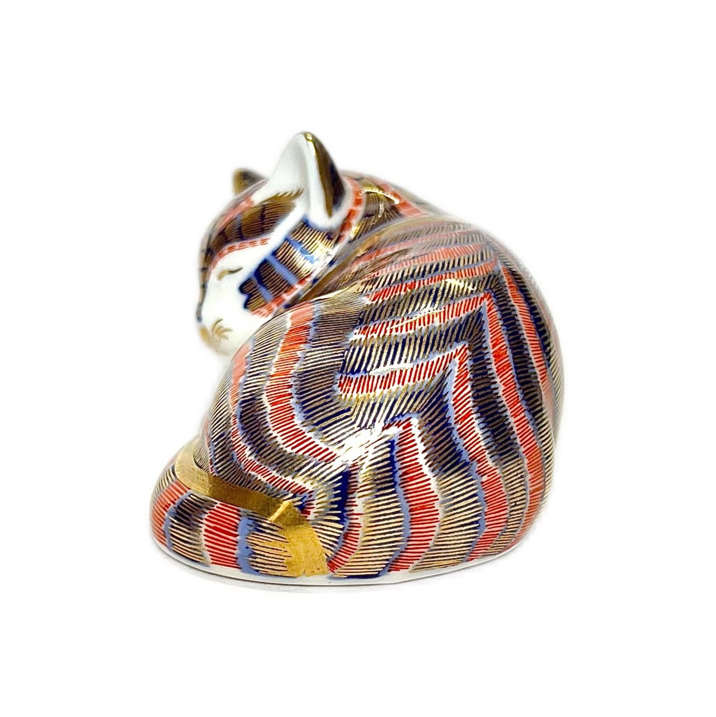 Vintage Royal Crown Sleeping Kitten paperweight figurine, 1st quality