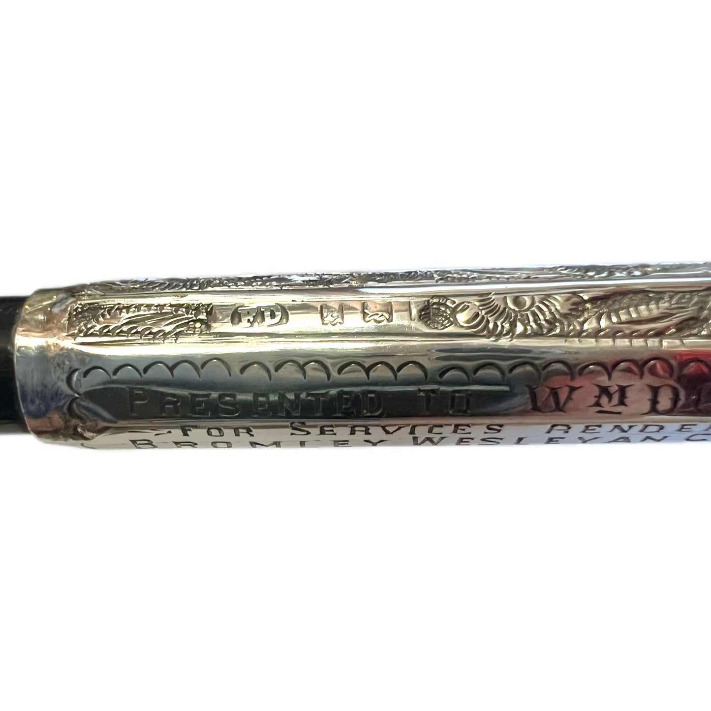 Antique George V ebony and sterling silver conductor’s baton