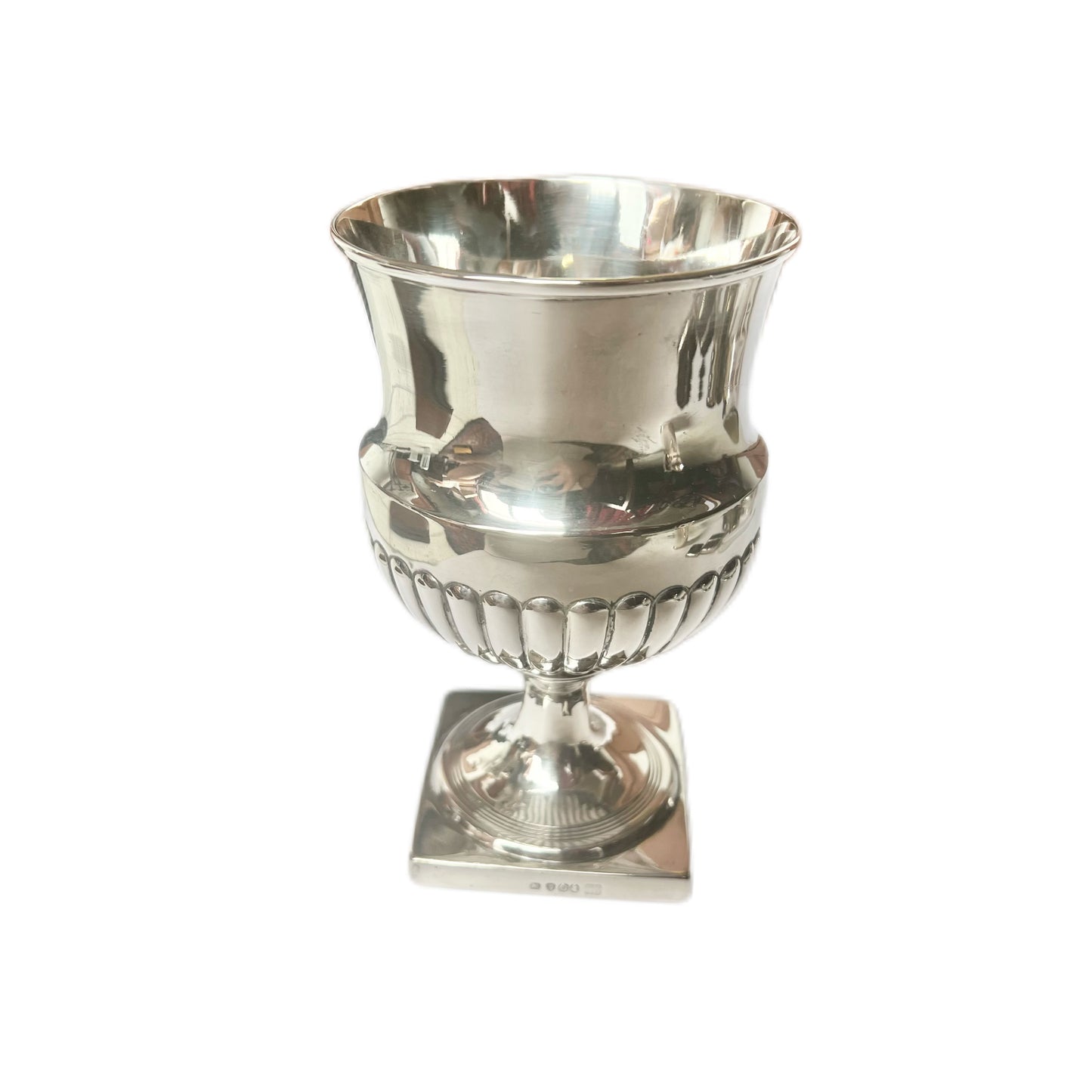 Antique George III sterling silver chalice by Robert Hennell I & Samuel Hennell.