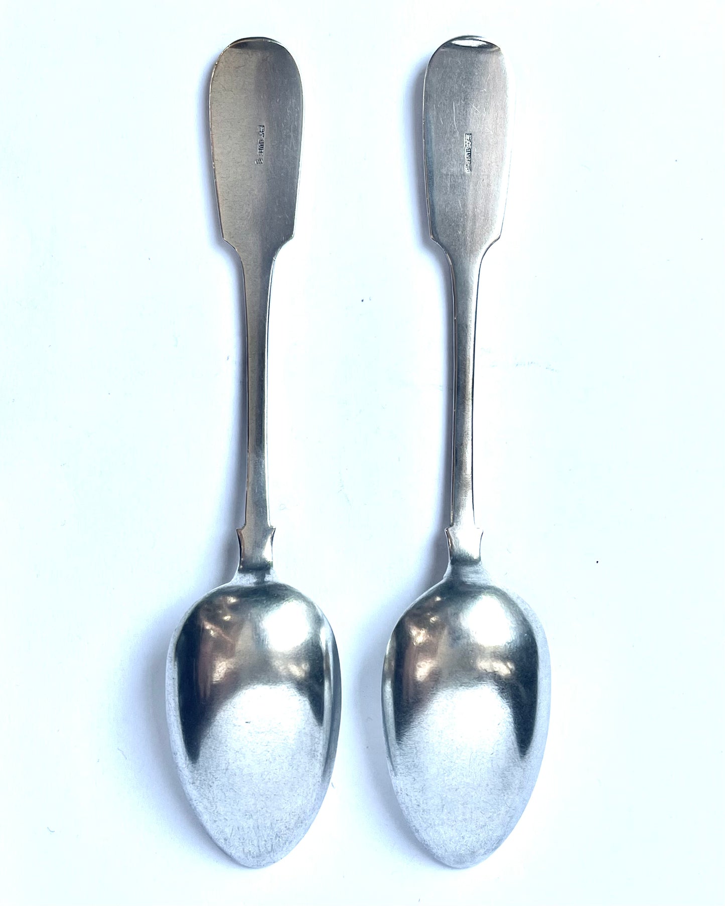 Individual Listing for elegant mid 19th century Chinese export silver spoon, 2 Available.