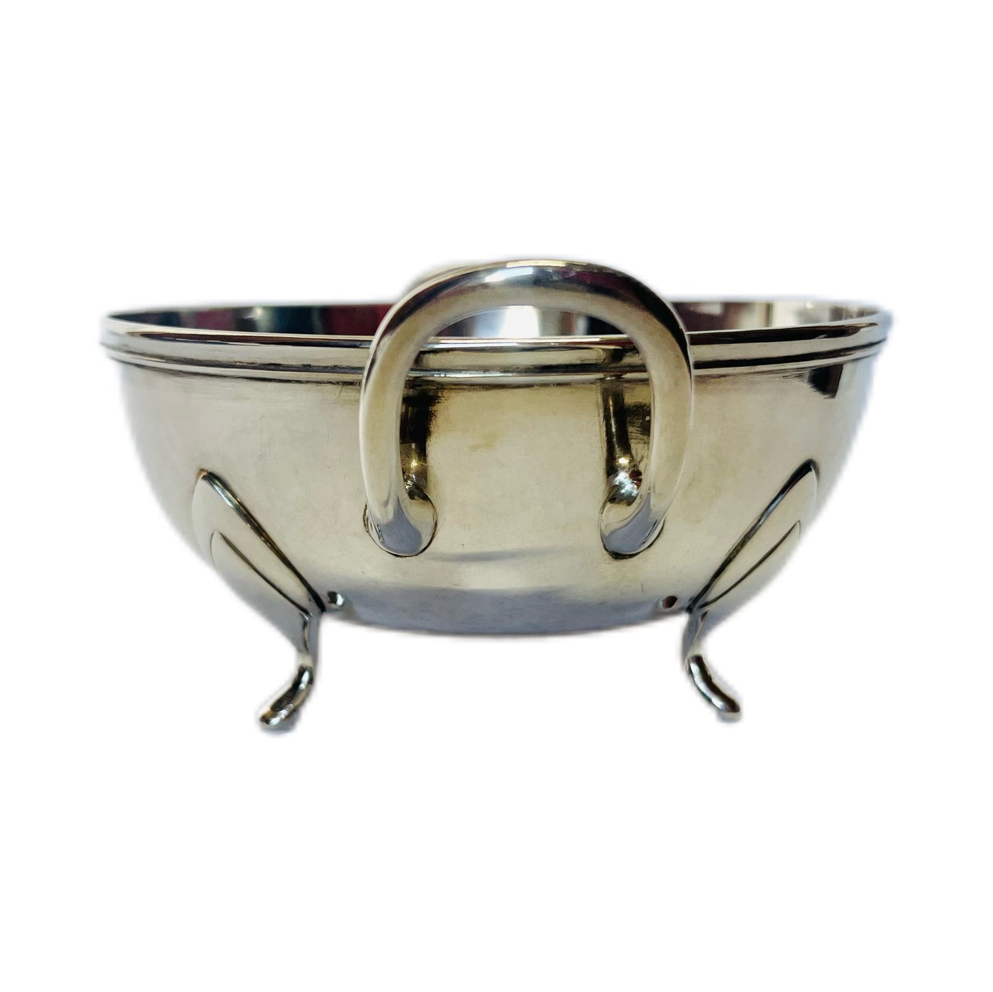 V. Christensen 设计的丹麦古董 .826 纯银双耳碗