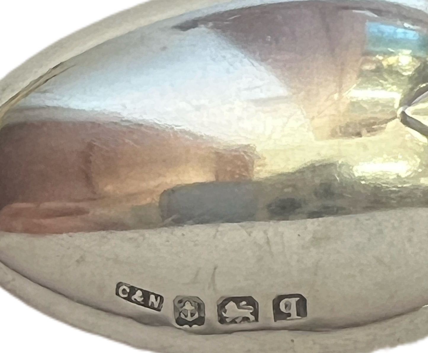 Antique WWI R.M.S. Galway Castle George V sterling silver souvenir spoon