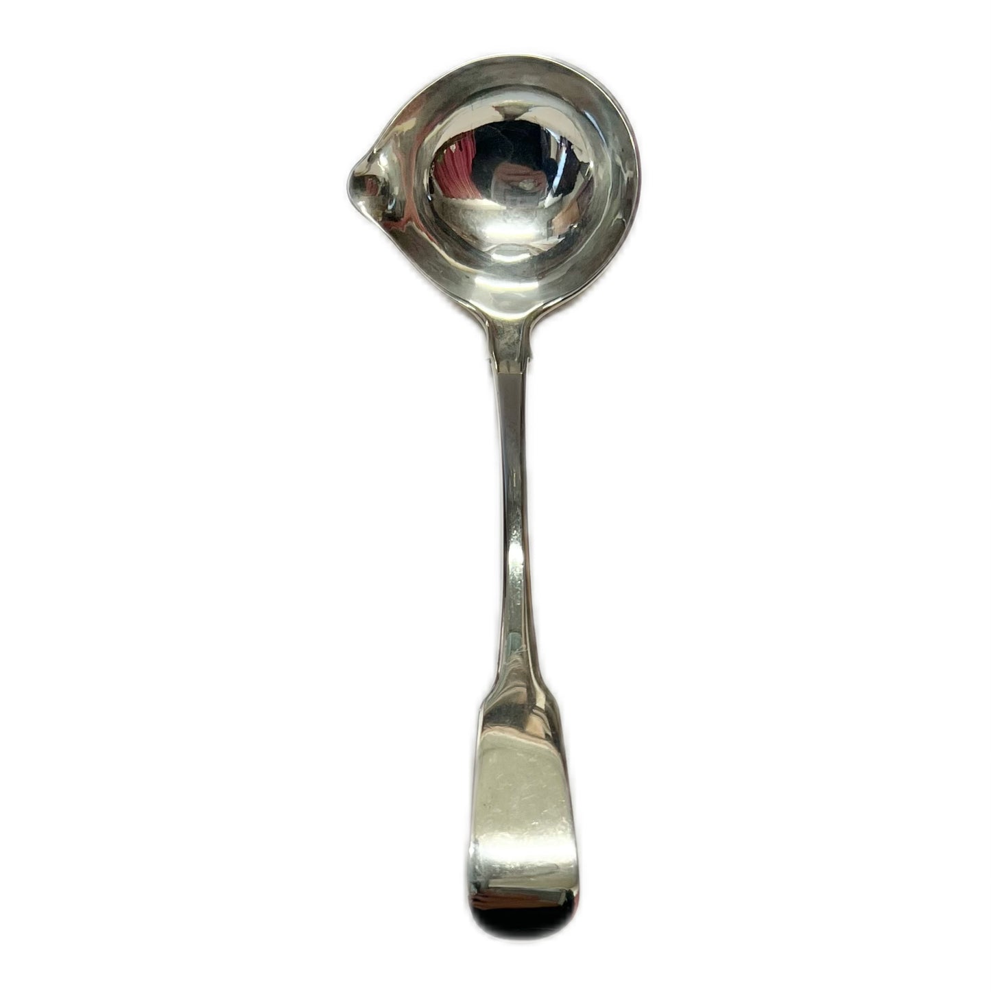 Antique Irish sterling silver sauce ladle. Dublin, 1823, Charles Marsh