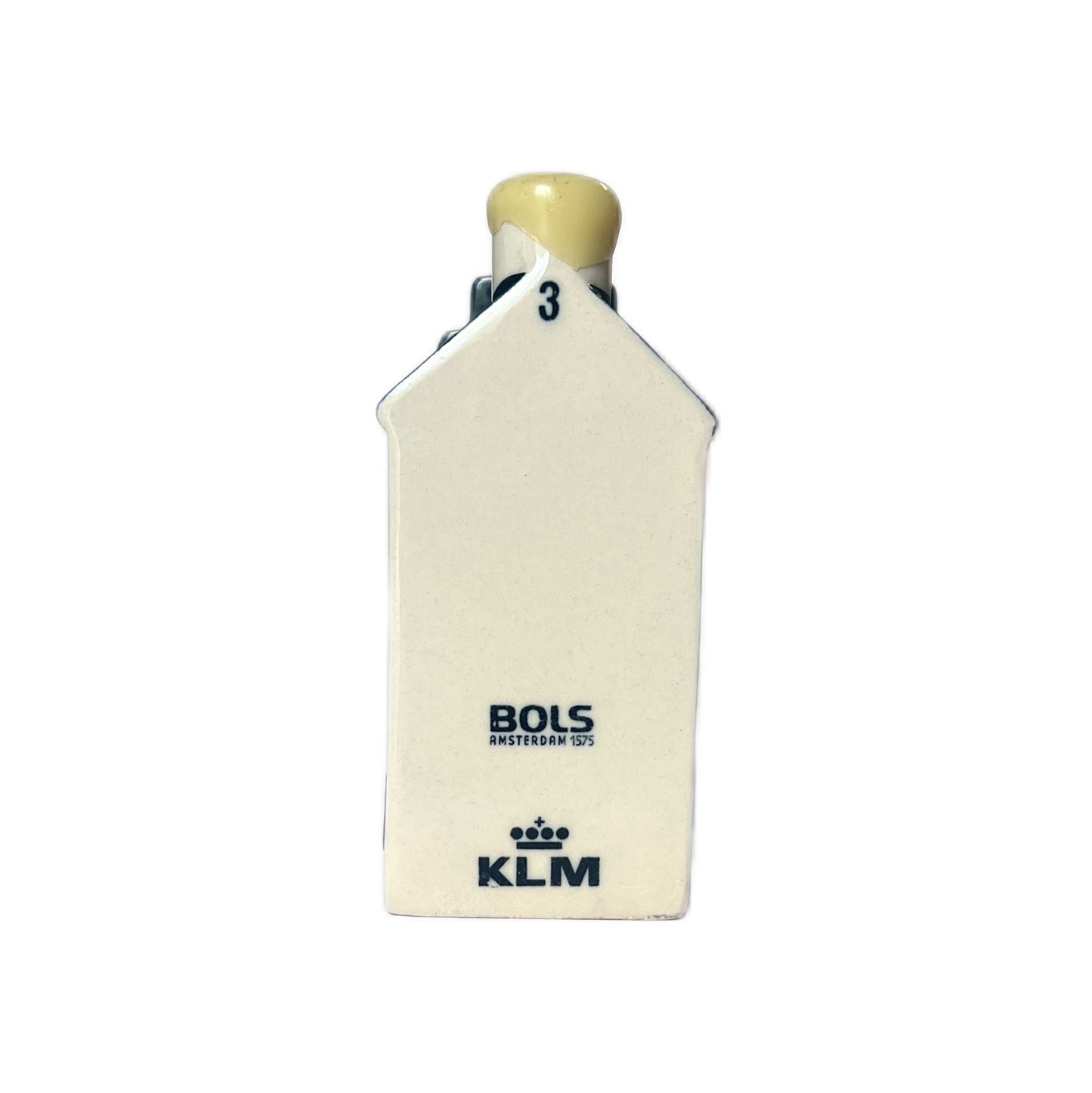 Vintage KLM Delft miniature house novelty decanter House #3