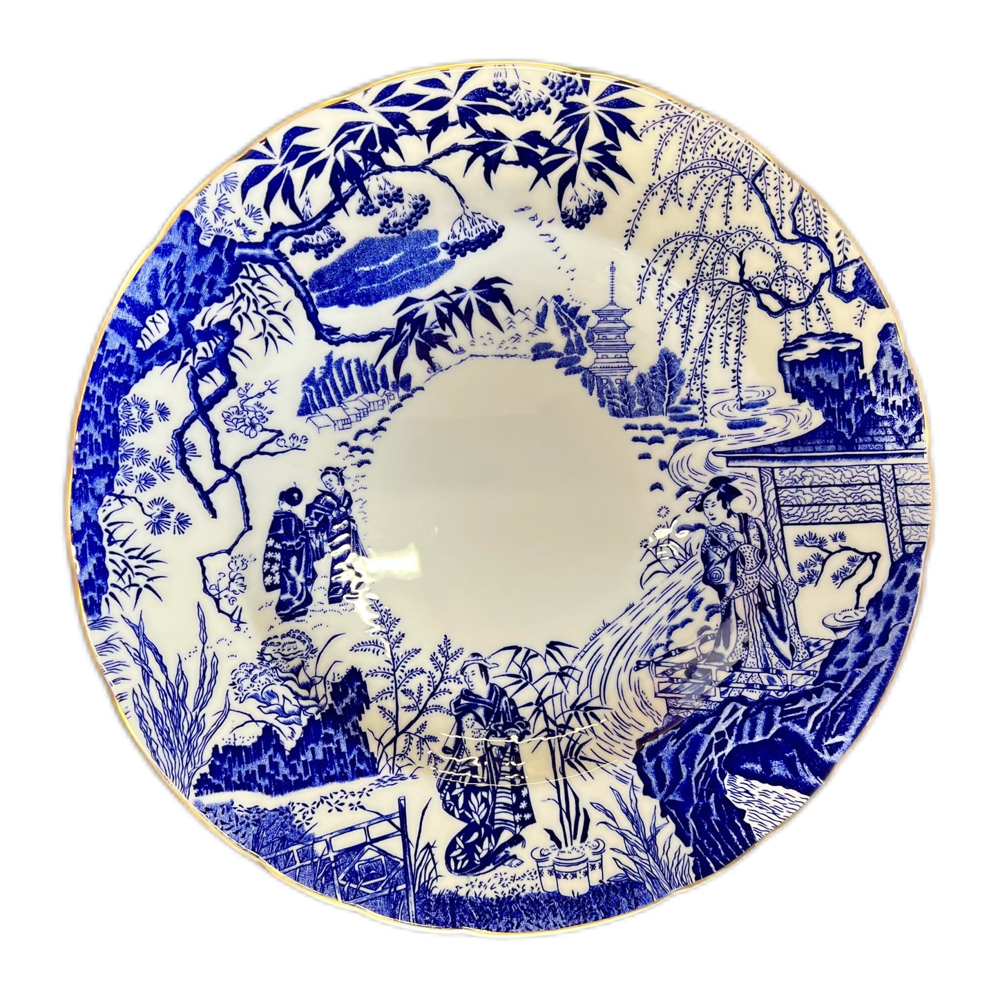 Vintage Royal Crown Derby Mikado pattern dinner plate circa 1976