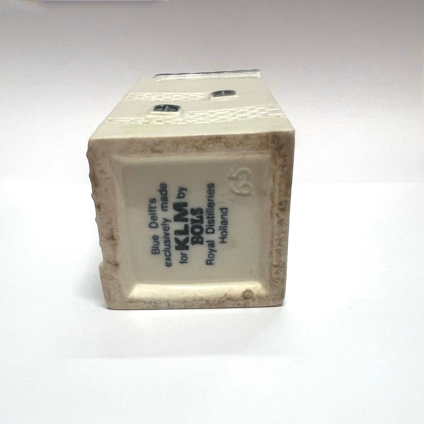 Vintage KLM Delft miniature House 65 novelty decanter