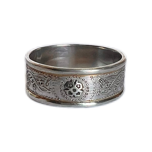 Vintage Celtic knot design sterling silver ring