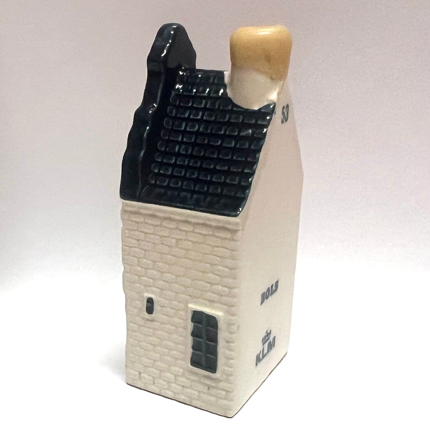 Vintage KLM Delft miniature House 53 novelty decanter