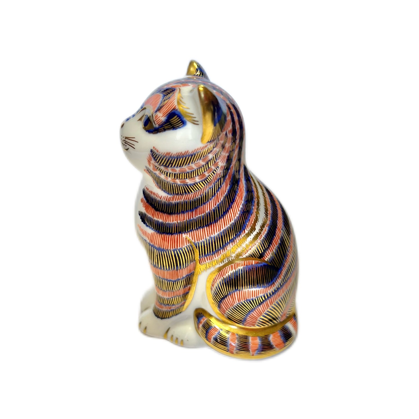 Vintage Royal Crown Derby 1990 1st quality ‘Kitten’ paperweight figurine