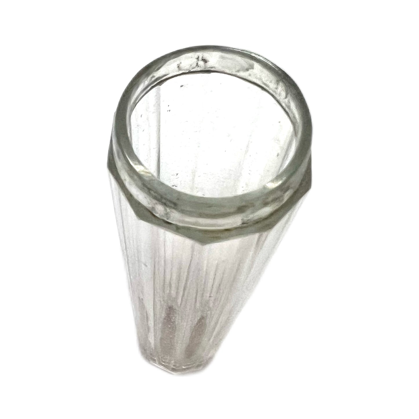 Antique Victorian sterling silver and cut glass toiletry bottle
