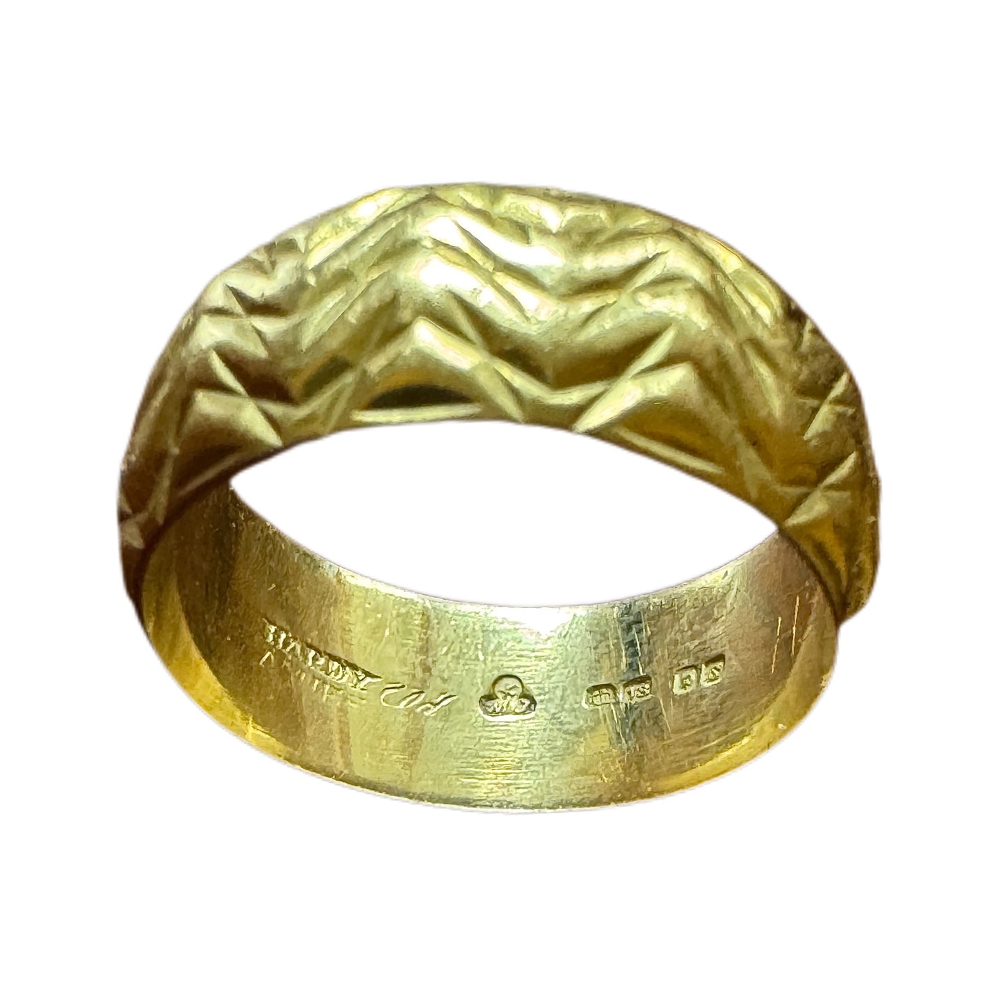 Vintage Luxury 18ct yellow gold Hardy Amies ring