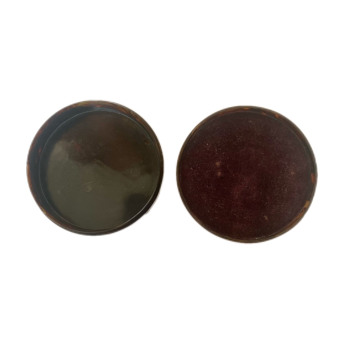 Rare antique French Red Sash Royalist tortoiseshell snuff box with miniature portrait, post French Revolution