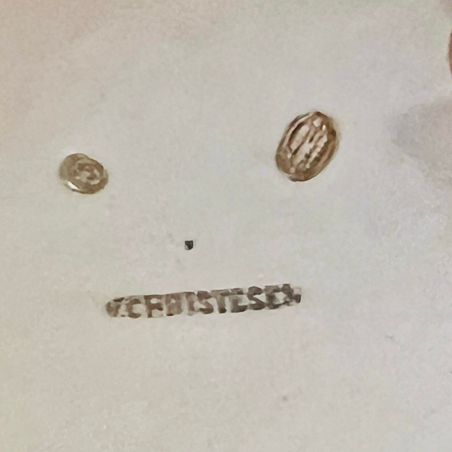 V. Christensen 设计的丹麦古董 .826 纯银双耳碗