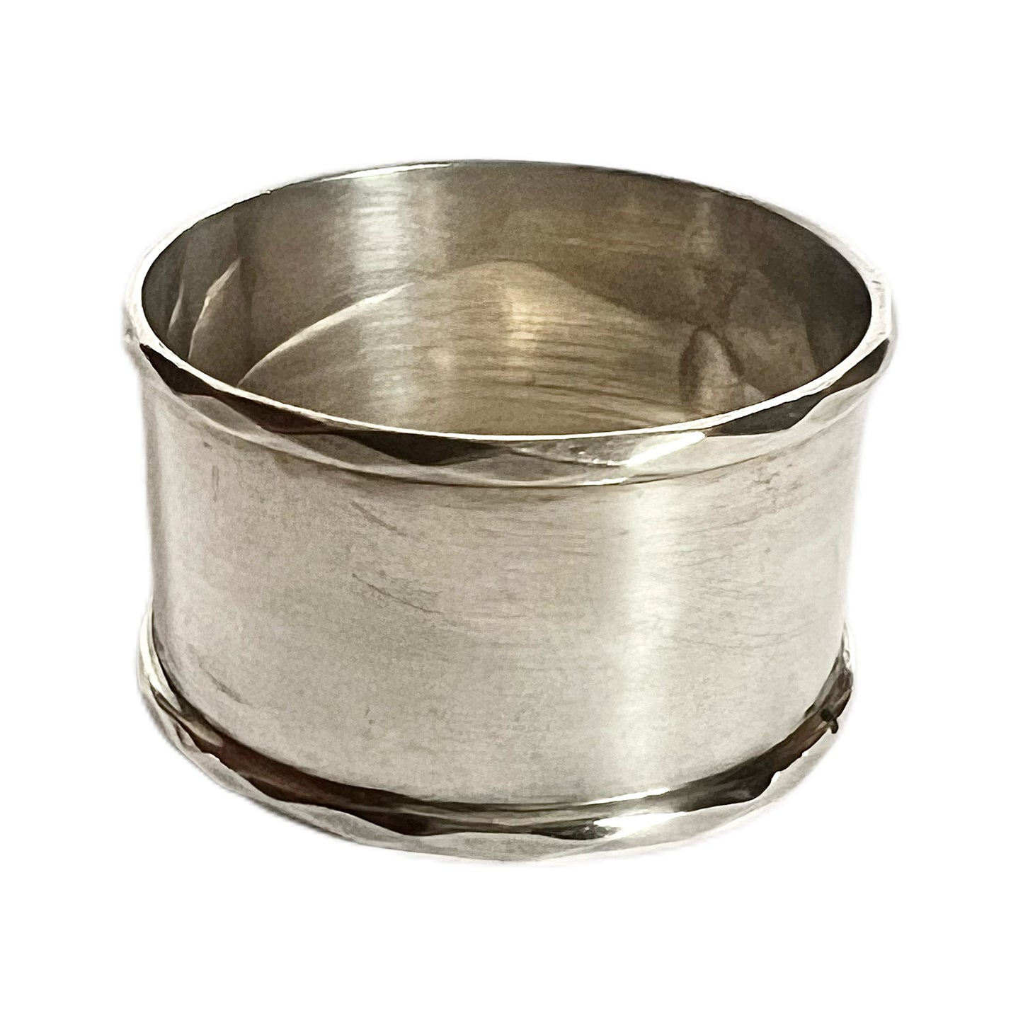 Antique George V sterling silver napkin ring