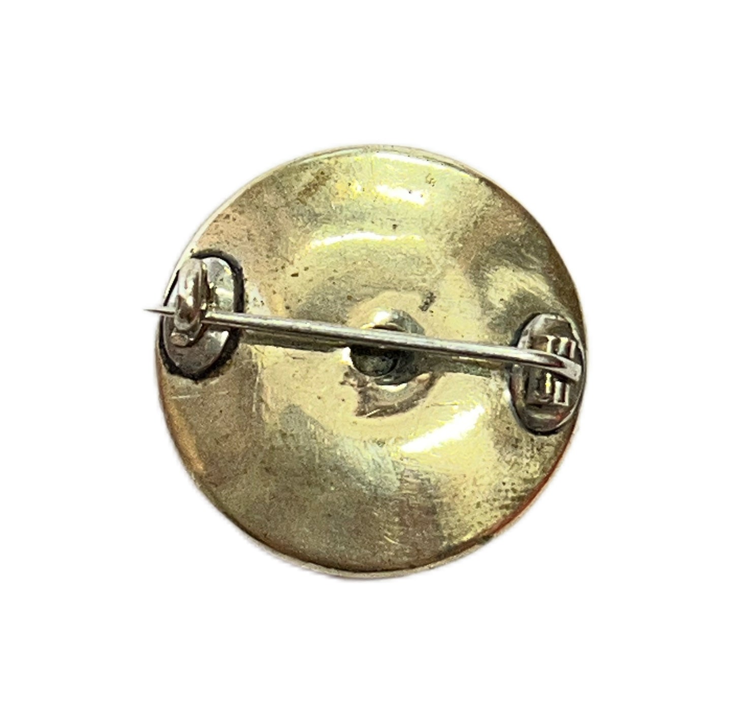 Round late Meiji to Taisho Period Satsuma geisha brooch