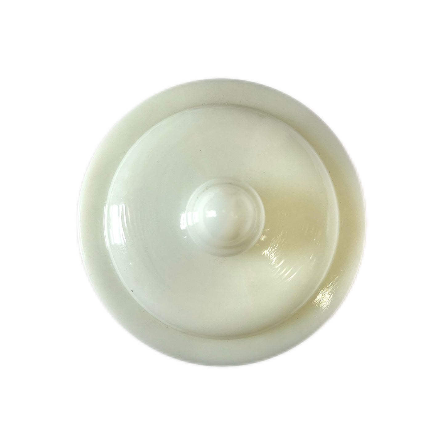 Antique Whitall Tatum Milk Glass Apothecary Jar- Belladonna Ointment