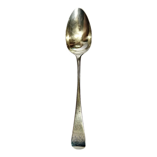 Antique George III sterling silver large table spoon, London 1791