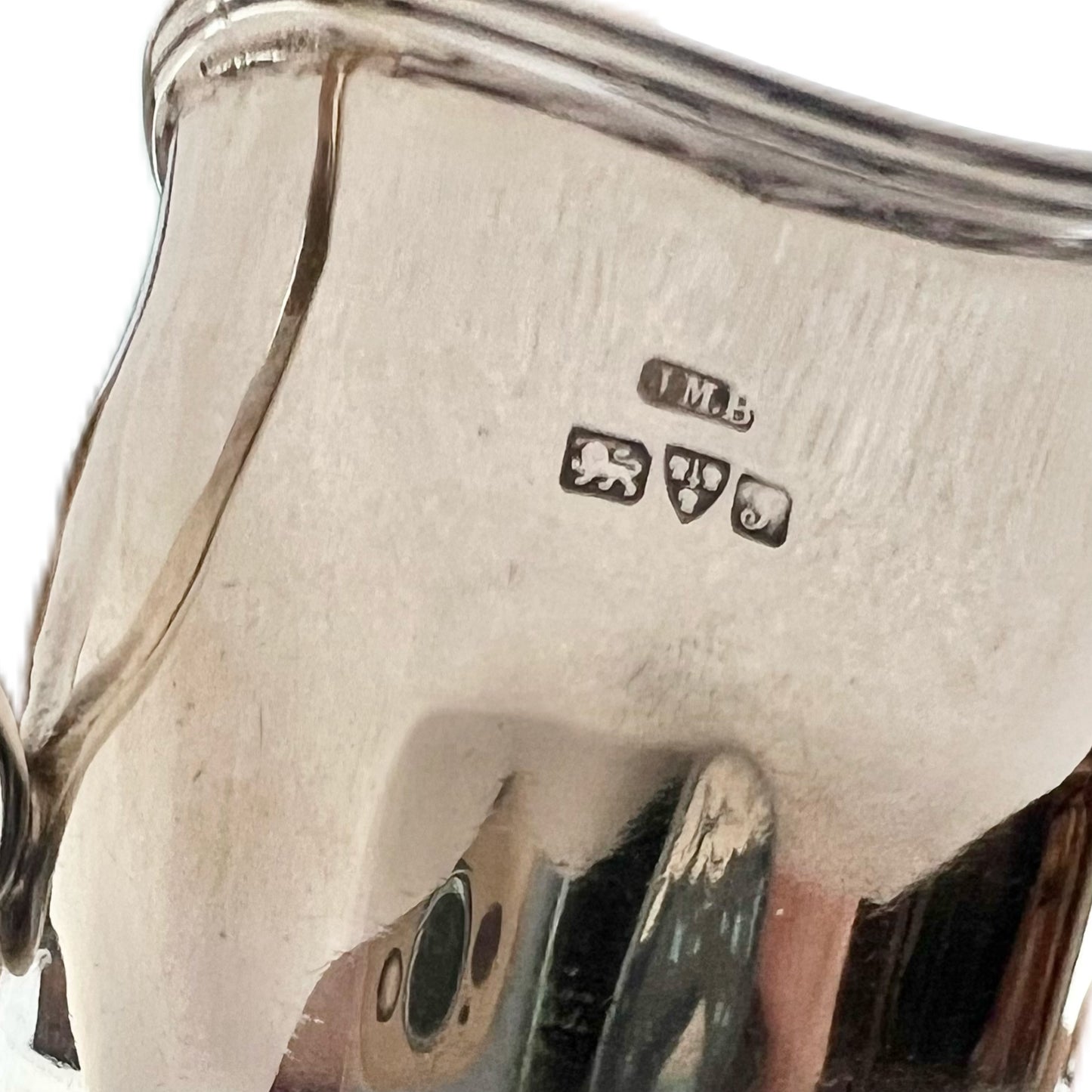 Antique Edward VII sterling silver creamer jug