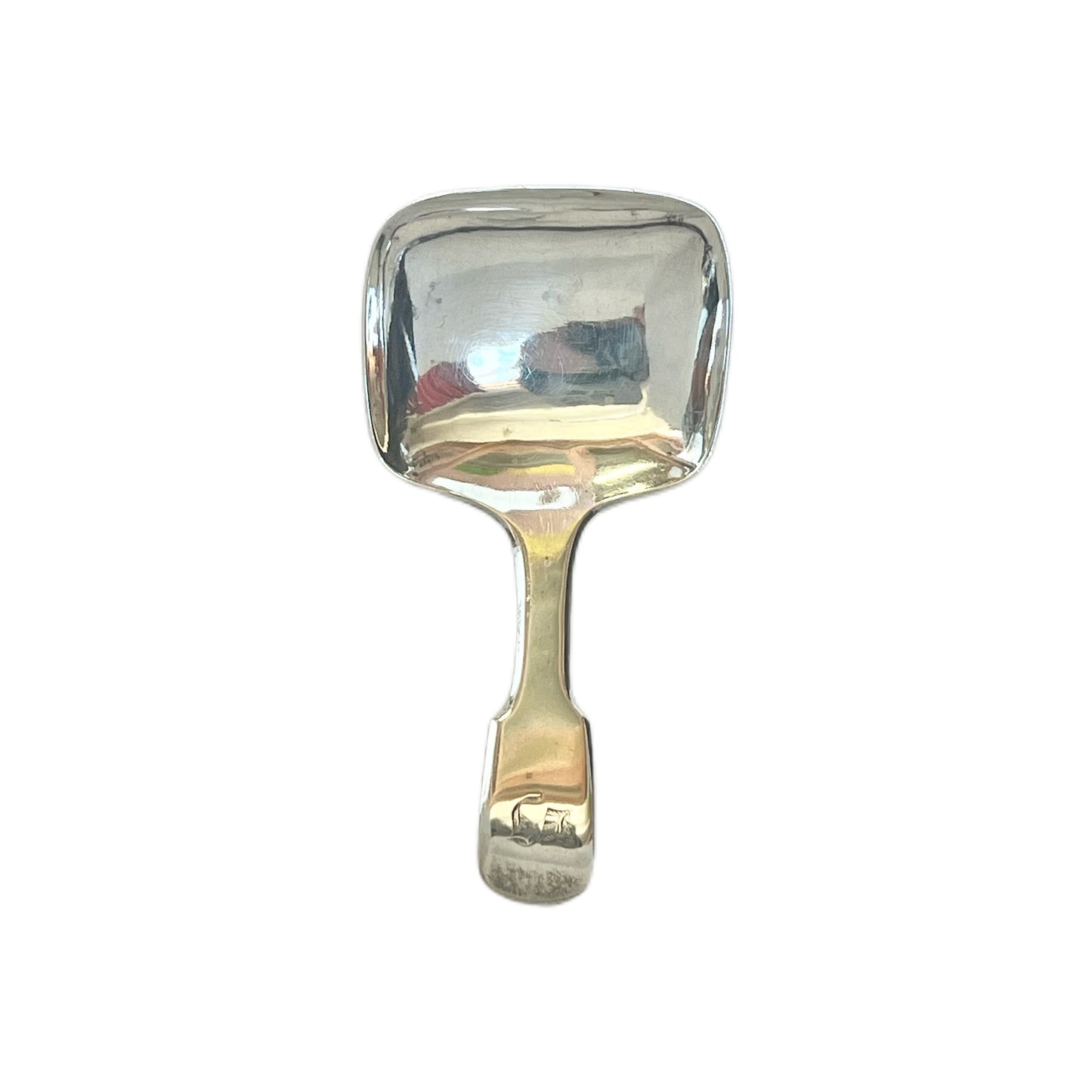 Antique sterling silver George III tea caddy spoon