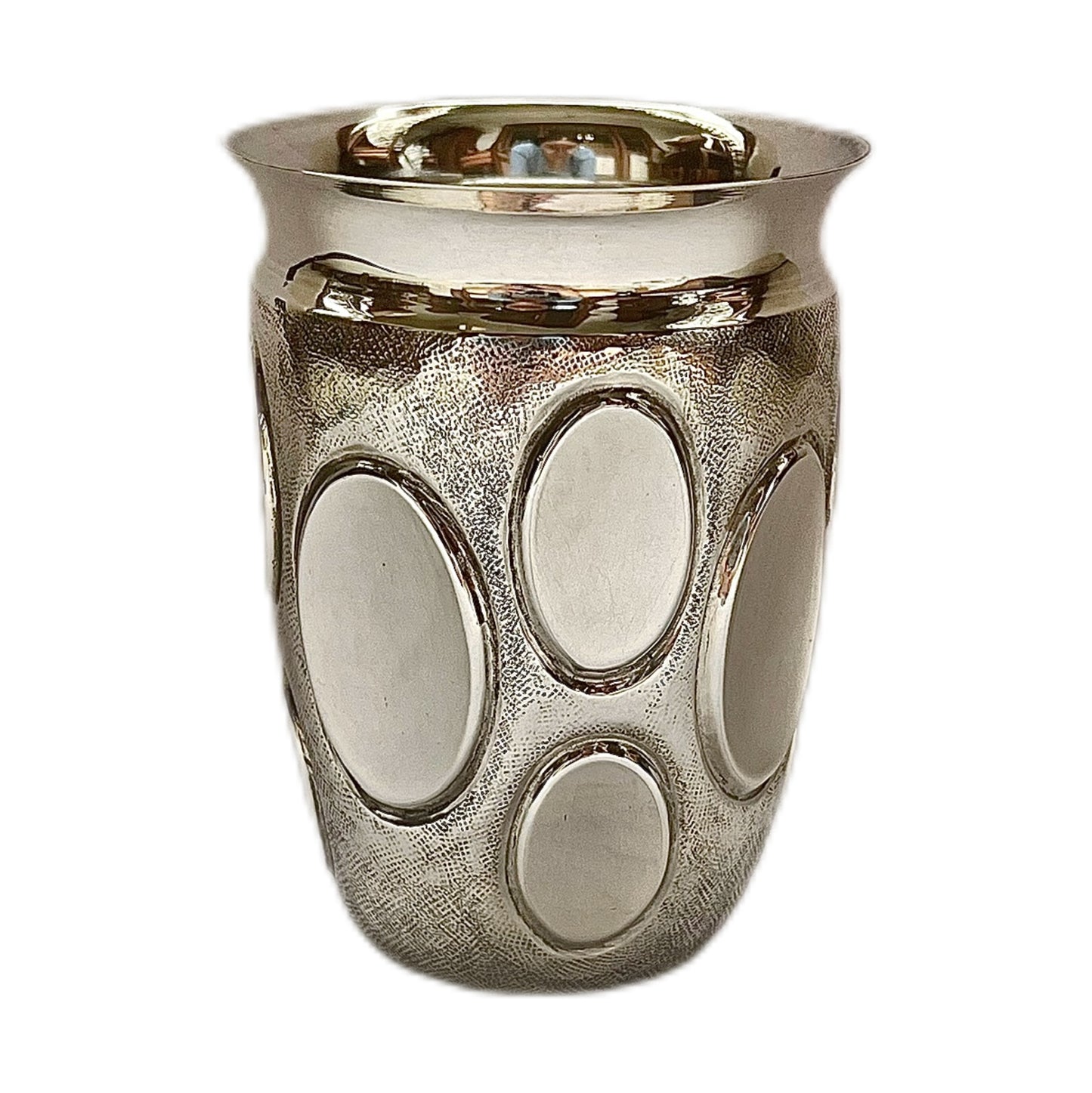 Vintage Italian Brandimarte sterling silver modernist beaker