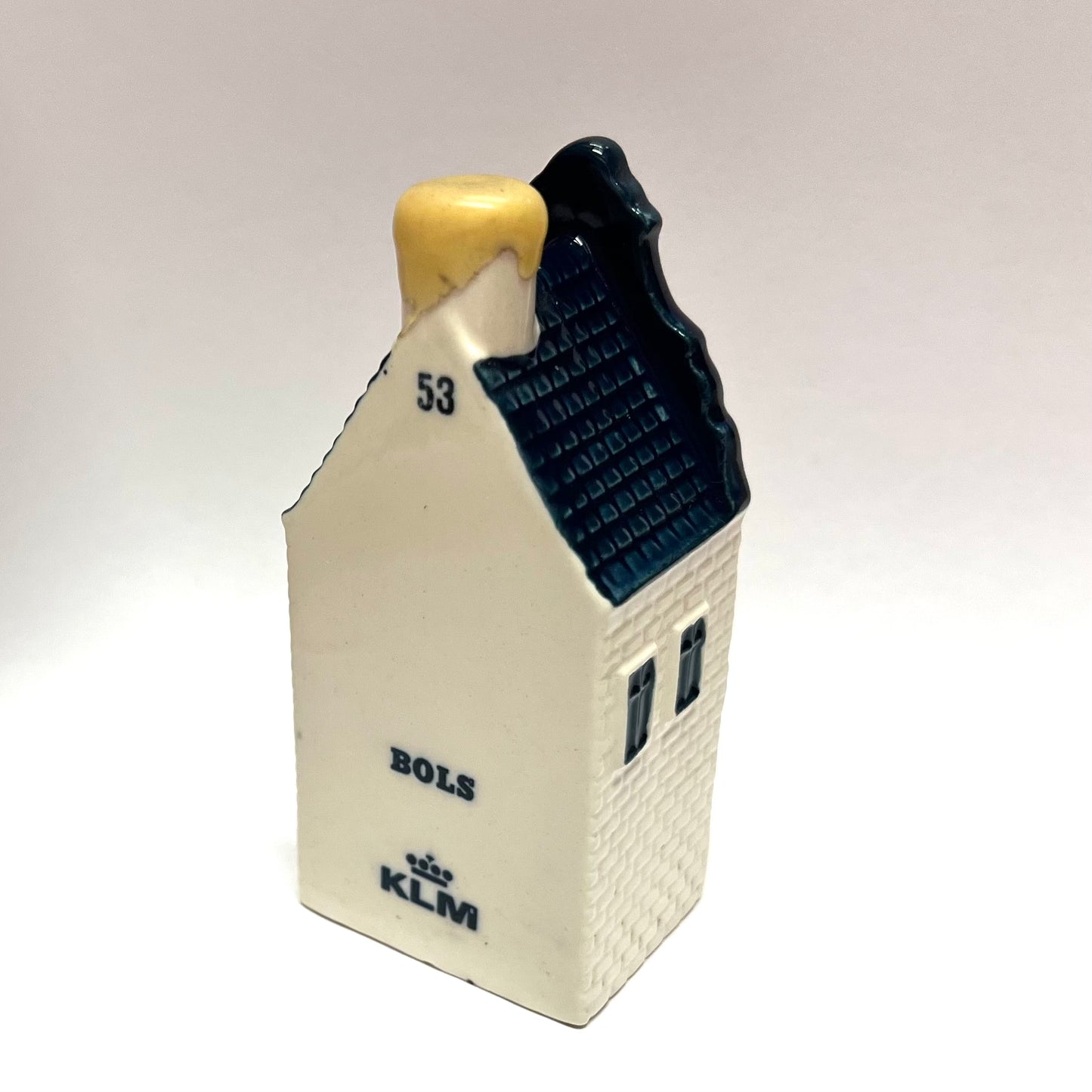 Vintage KLM Delft miniature House 53 novelty decanter