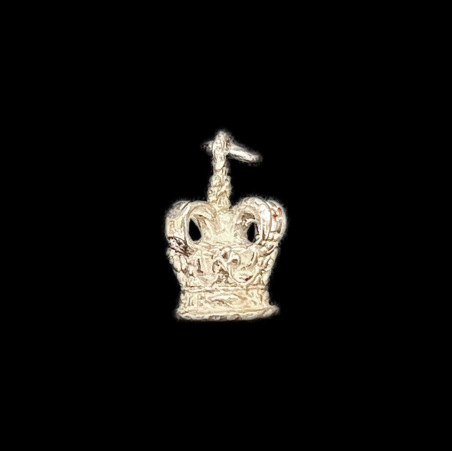 Vintage sterling silver crown charm