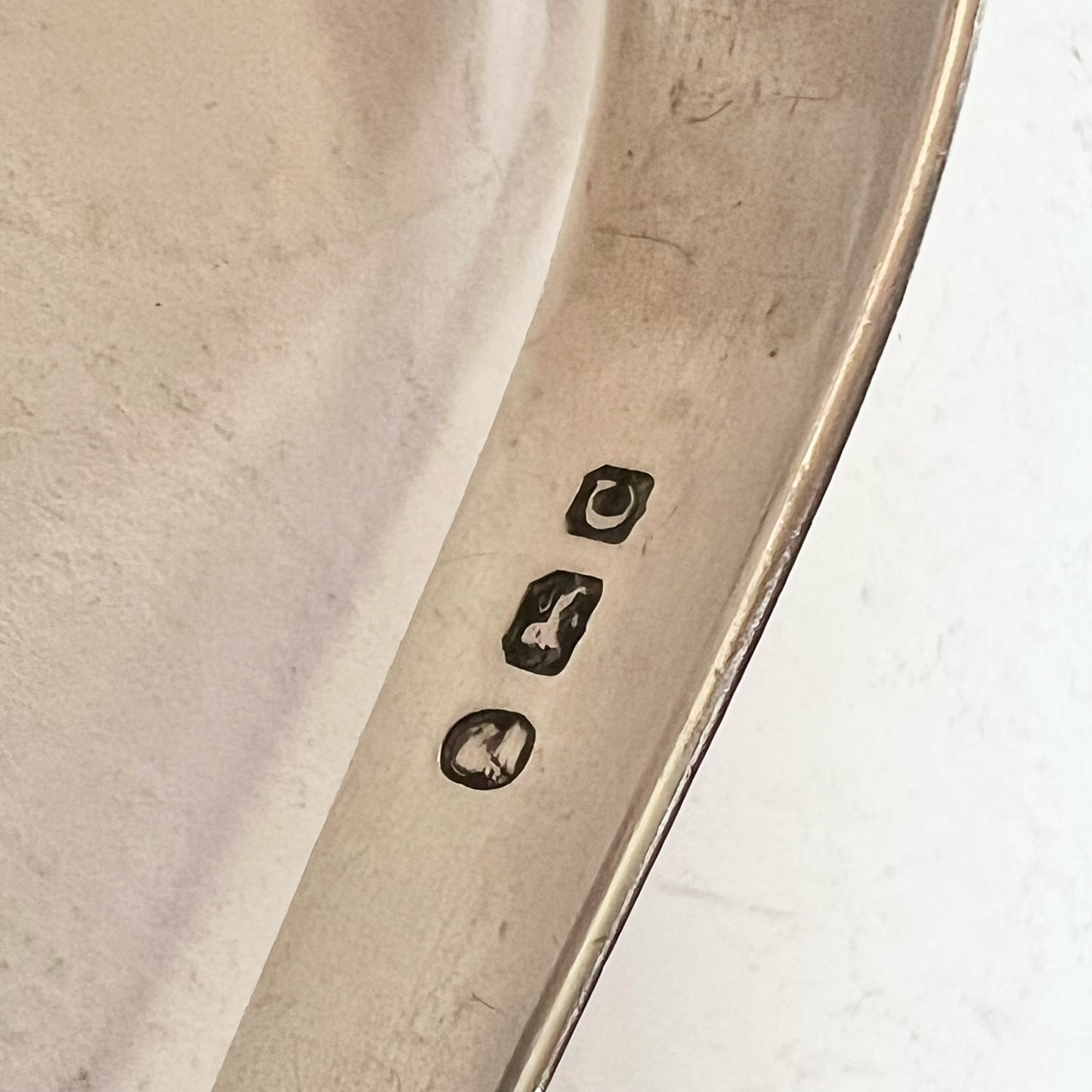 Antique pair of sterling silver George III tongs with marks for 1798, George Smith II & Thomas Hayter