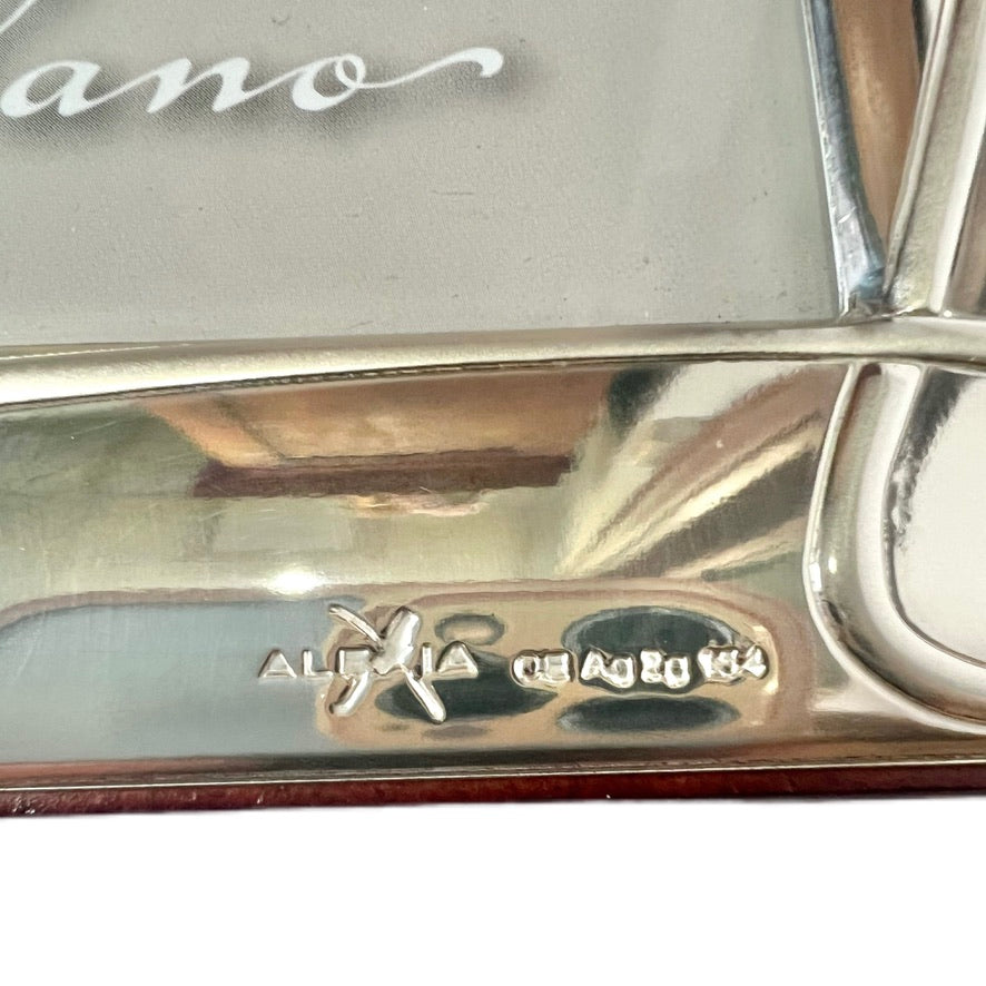 Vintage Italian silver-plated photo frame by Alexia