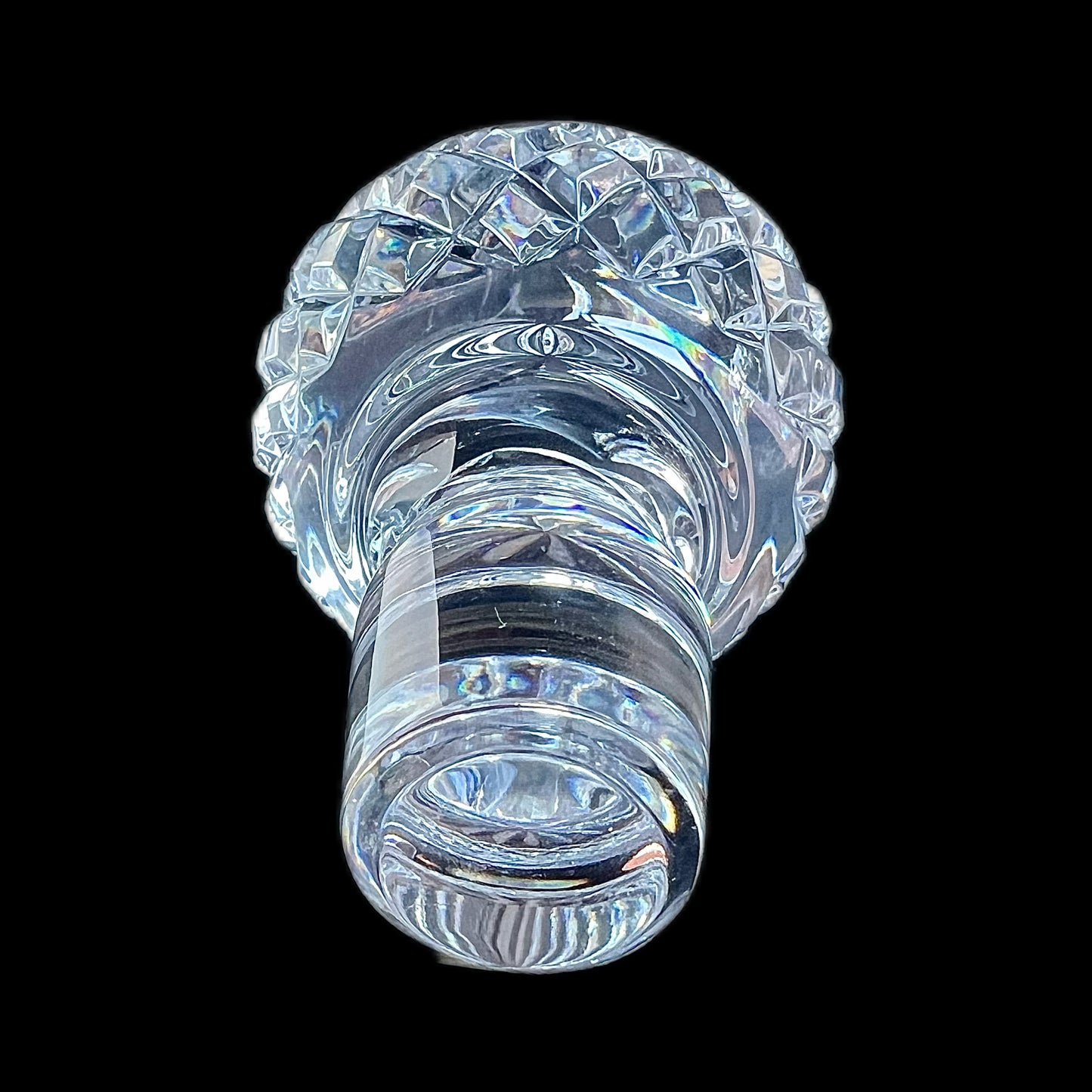 Vintage 20th century Waterford Lismore pattern crystal decanter