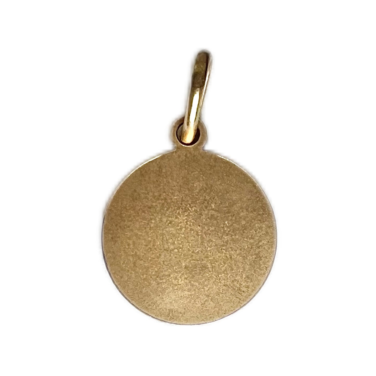 Vintage 9ct yellow gold religious communion charm