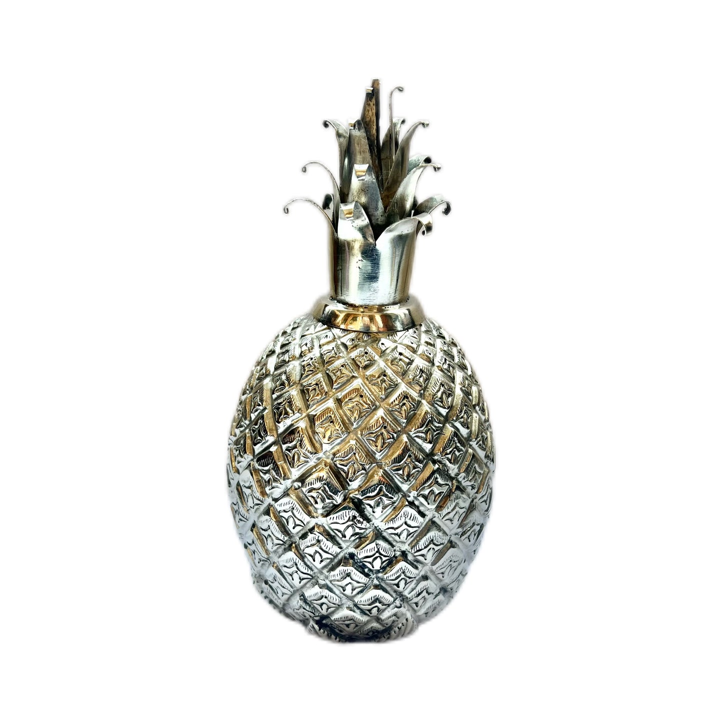 Vintage European midcentury .900 silver pineapple novelty