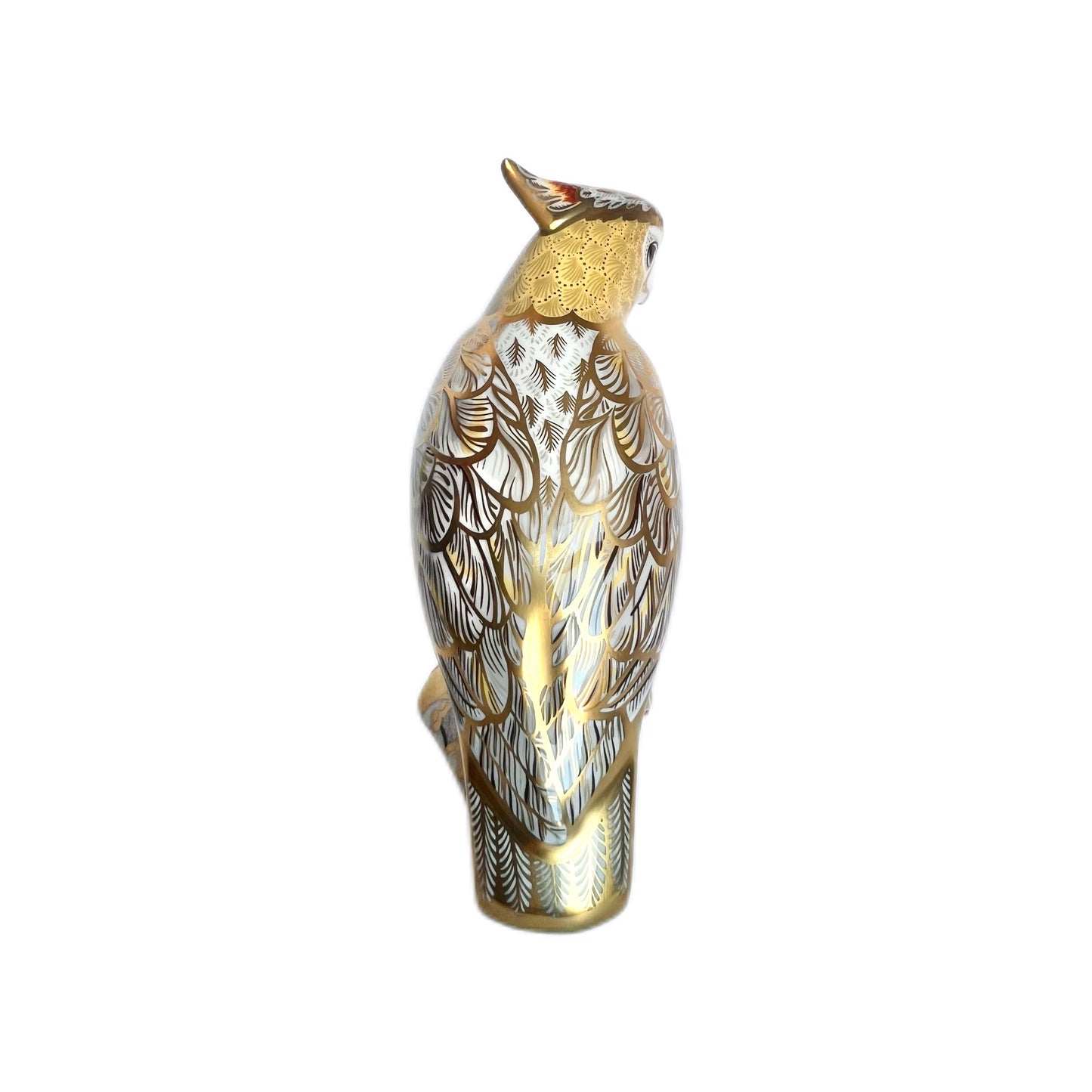 Rare Vintage Royal Crown Derby Citron Cockatoo paperweight figurine, Pre-Release Limited Edition