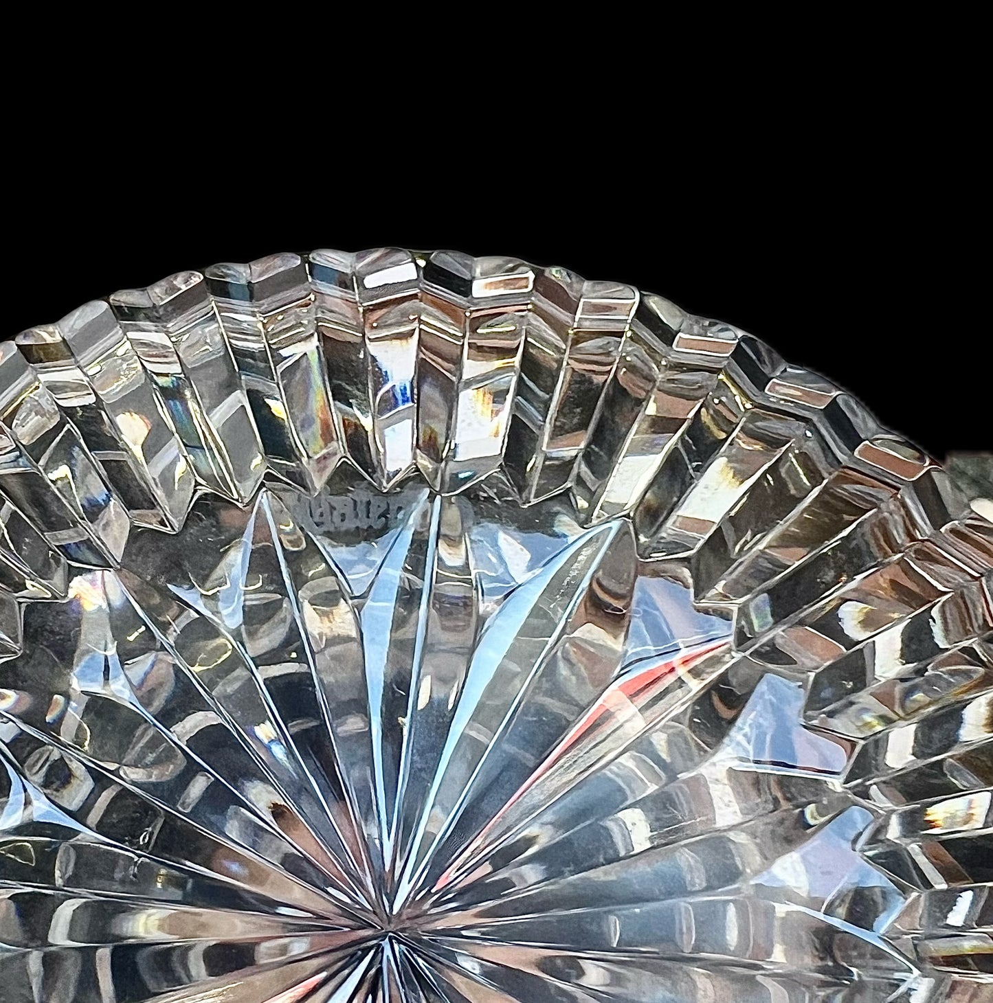 Vintage 20th century Waterford Lismore pattern crystal decanter