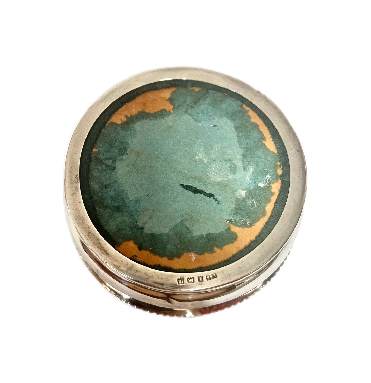 Antique Victorian fabric and sterling silver pincushion, Levi & Salaman