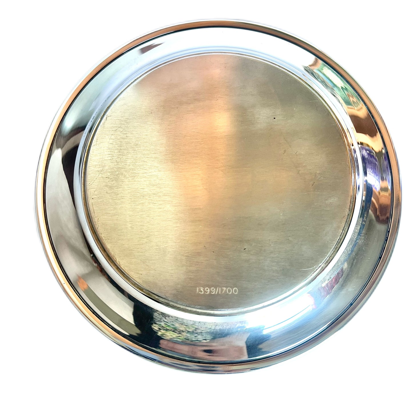 Limited edition Elizabeth II sterling silver plate in original case,  75th anniversary of Queen Victoria’s diamond jubilee