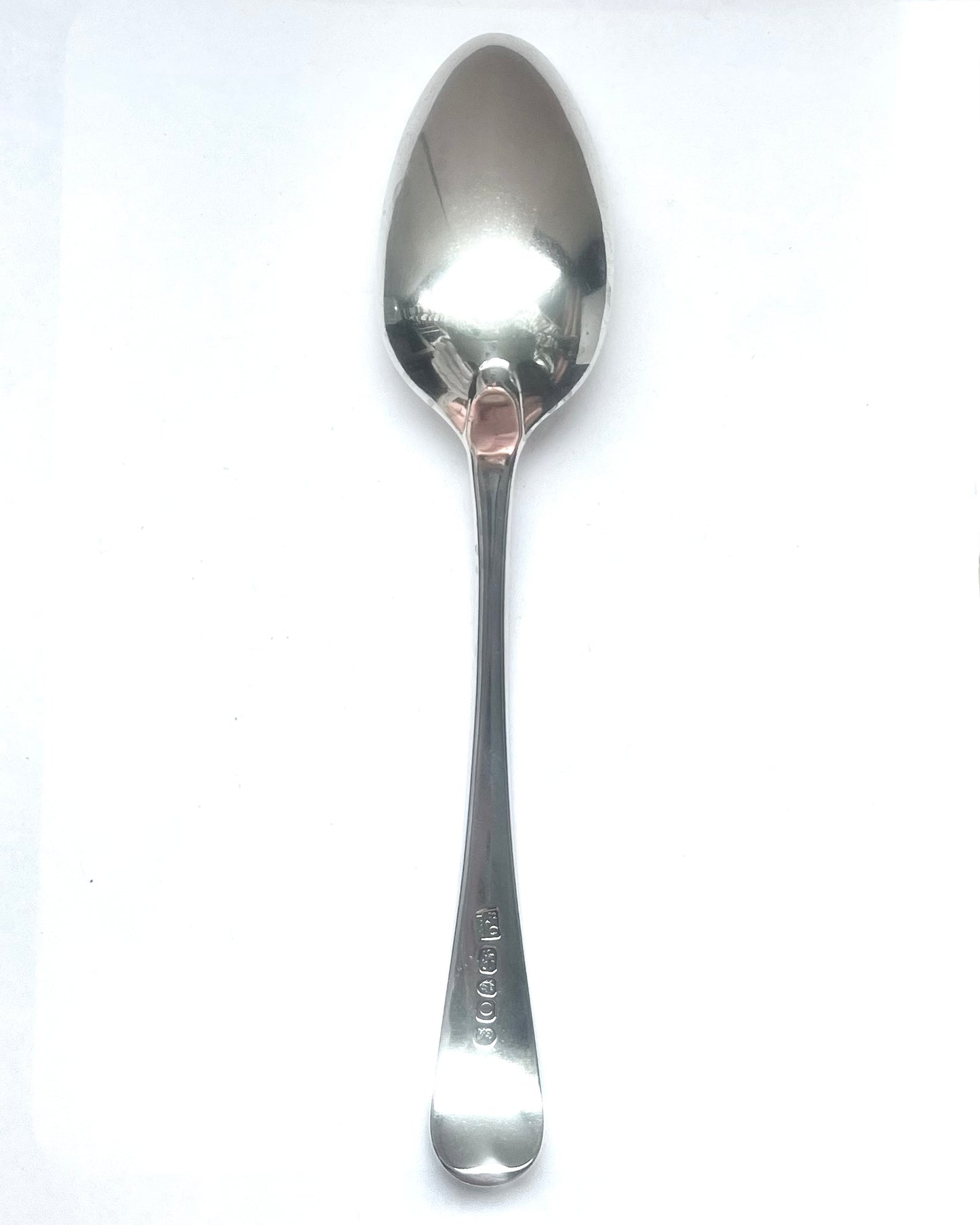 Antique George III sterling silver tablespoon, Samuel Godbehere & Edward Wigan, London, 1789