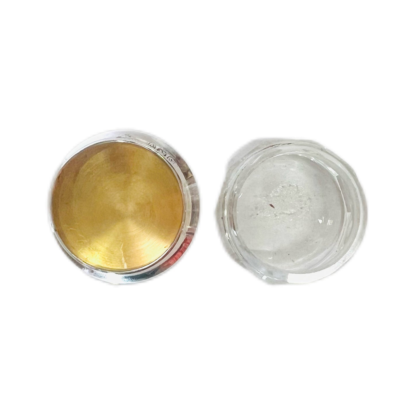 乔治五世时期纯银雕花珐琅胭脂罐