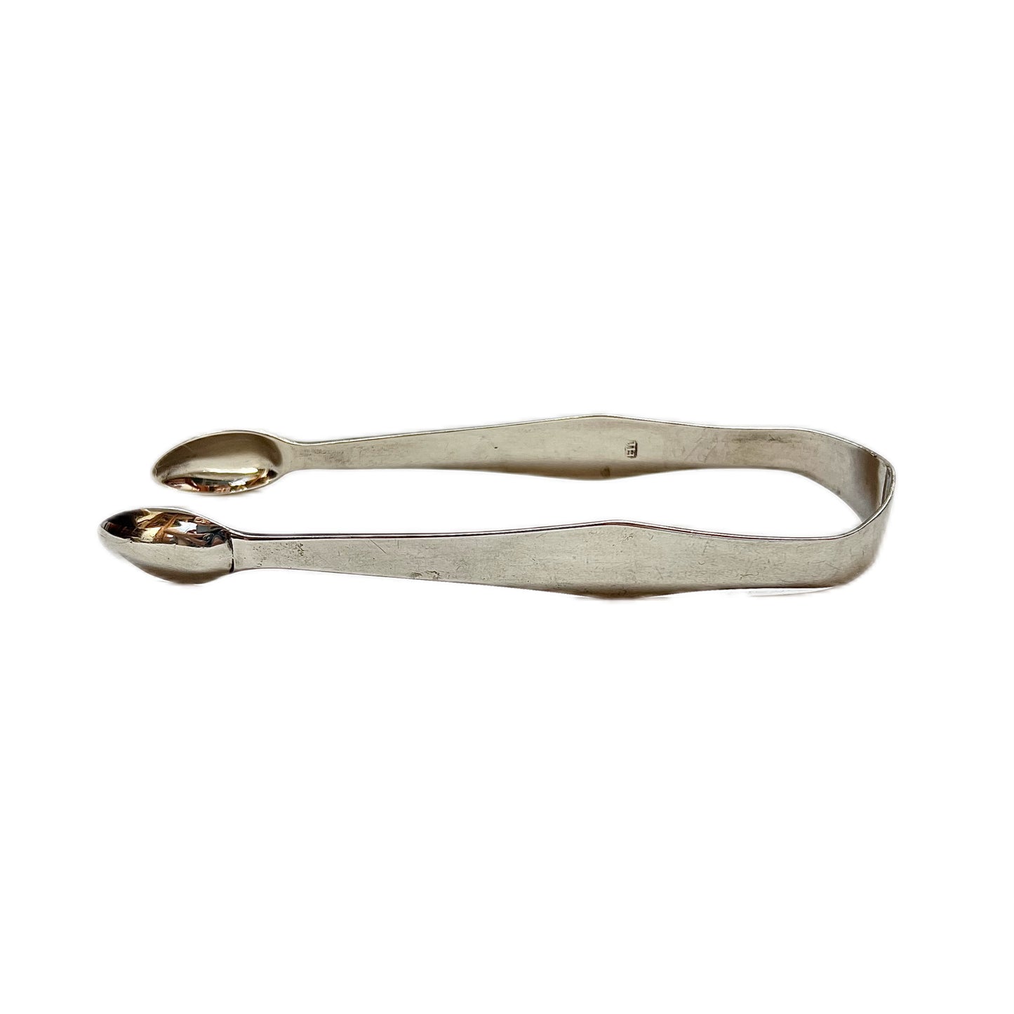 Antique George III sterling silver tongs, Exeter, 1809, Joseph Hicks