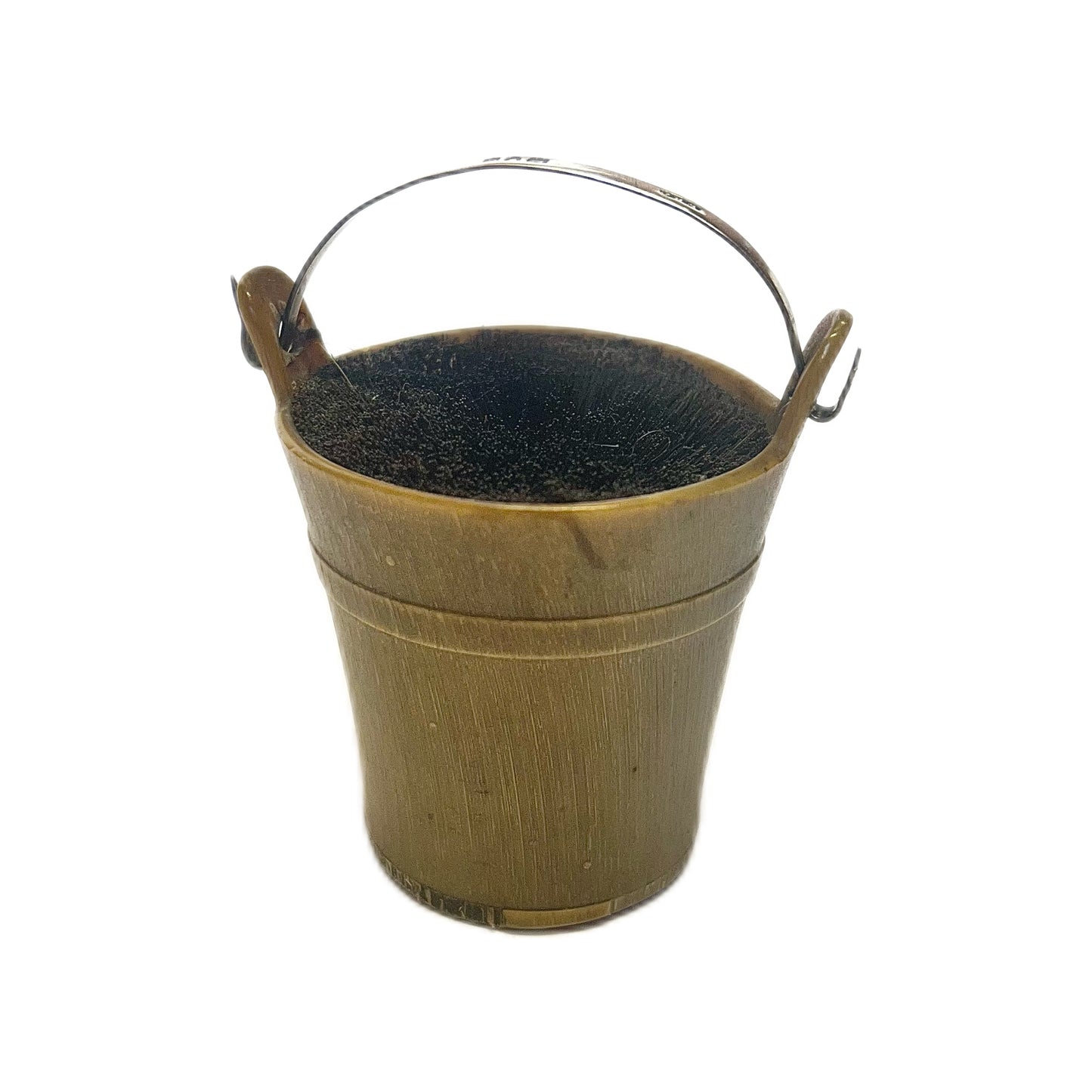 Antique Victorian 19th century pen wipe with sterling silver handle