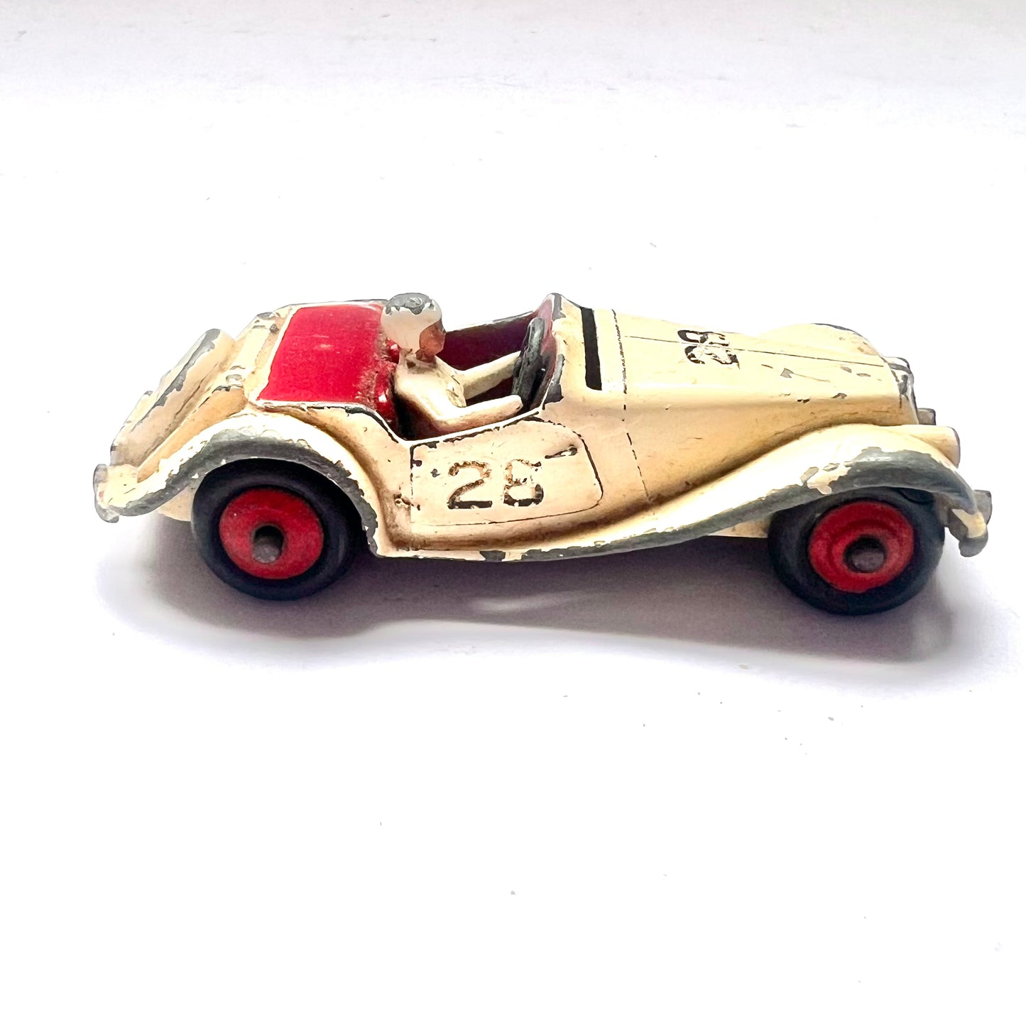 Vintage Dinky 108 MG Midget toy car, circa 1955-1959